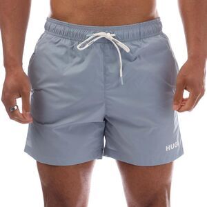 Hugo Mens Haiti Contrast Logo Drawstring Swim Shorts / Blue